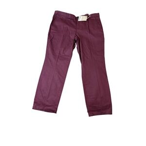 NWT Everlane Pants Mens 40 Burgundy Chino Slim Fit 40X32 Dressy Casual & Formal
